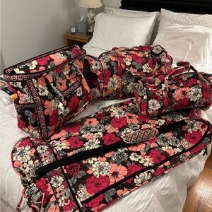 Vera Bradley Mocha Rouge Set